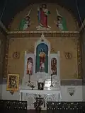 Interior of the church. Chapel of the Sacred Heart of Jesus