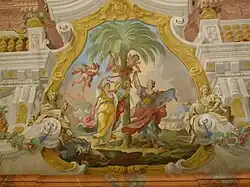 "Allegorical representation of Transylvania and Serbia" (1723), Altomonte