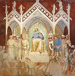 The Martyrdom of the Franciscans, by Ambrogio Lorenzetti, took place in Almalik in 1339.[11]