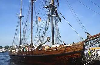 Photograph of the Dutch barquentine Elisabeth Smit