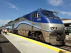 F59PHI locomotive at Parc station