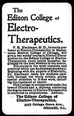 The Edison College of Electro-Therapeutics