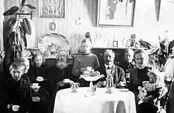 Image 57Family in Söderhamn, Sweden, seated for fika (c. 1916) (from Coffee culture)