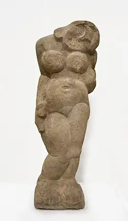 Nu debout, 1907 (Automne), limestone, 95 x 33 x 17&nbsp;cm, Musée National d'Art Moderne