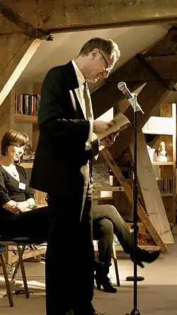 Sir Andrew Motion, Honorary Fellow. English poet, novelist, and biographer; Poet laureate from 1999 to May 2009.