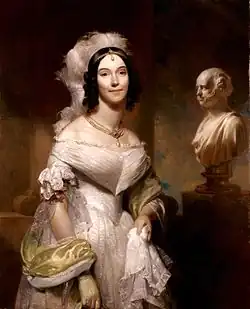 Portrait of Angelica Singleton Van Buren by Henry Inman, 1842