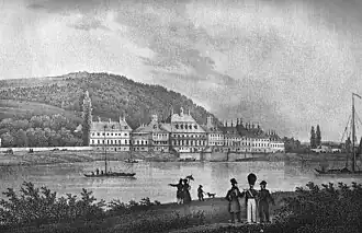 Schloss Pillnitz circa 1850