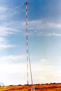 Omega Station&nbsp;E 428&nbsp;meter antenna at Chabrier, Réunion island.