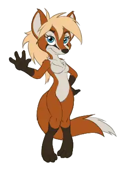 Drawing of a cartoon fox
