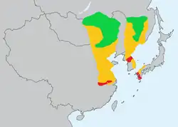 Map of range