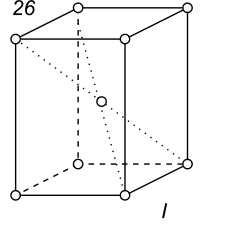Black-white (antisymmetric) 3D Bravais Lattice number 26 (Tetragonal system)