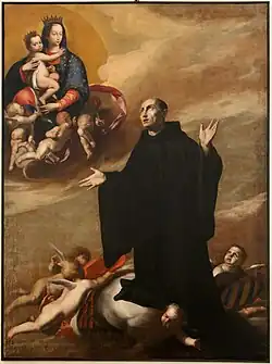 Saint Oderisio in Glory before the Madonna of Purity, Castel Sant'Elmo, Naples