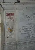 Sculpted coat-of-arms of Antoniotto Pallavicini