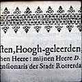 Detail of a printed arabesque border in a 1616 book