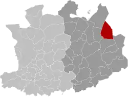 Location of Arendonk in the province of Antwerp