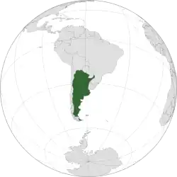 country on map