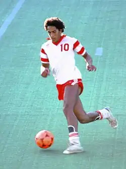 Image 79Footballer Porfirio Betancourt, 1981, one of the first hispanic players for the NASL. (from Culture of Honduras)