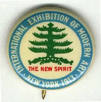 Commemorative button of the Armory Show