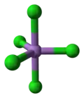 Ball-and-stick model of a single molecule