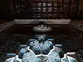 A top view of the mihrab (prayer niche) at the Arslanhane Mosque, Ankara