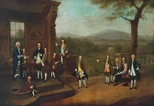 Breaking-Up Day at Dr Clayton's School at Salford (c. 1738)