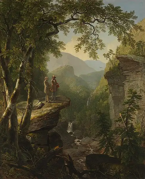 Kindred Spirits (1849) by Asher B. Durand, Hudson River School masterpiece