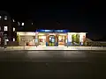 At night