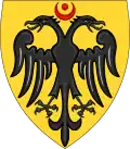 Coat of arms attributed to Conrad IV of Germany in the Chronica Majora