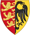 Coat of arms attributed to Henry Charles Otto, in the Chronica Majora