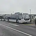 DesignLine bodied Volvo B7RLE for NZ Bus, now in the AT Metro colour scheme and owned by Ritchies Transport Holdings