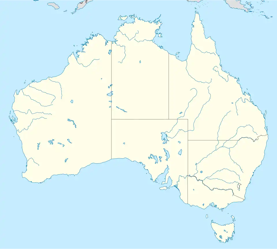 Map showing the location of Fort Largs