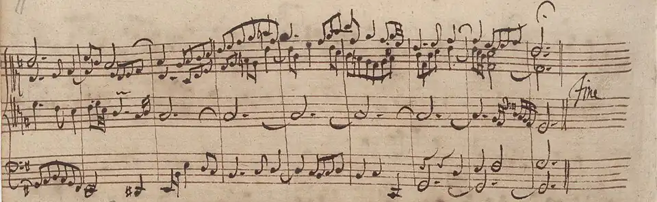 Coda of BWV 653