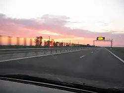 A2 motorway between Bucharest and Fetești