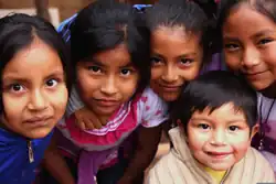 Aymara children from san pedro atacama