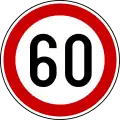 Maximum speed limit