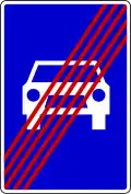 End of motorized vehicles only
