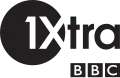 BBC Radio 1Xtra logo from its 16 August 2002 launch until 20 August 2007, known as "BBC 1Xtra".