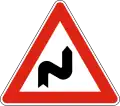 А3 Double curve, first at right