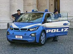 Polizia di Stato BMW I01 i3 eDrive Car.