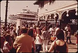 Boarding the SS St. Claire for a day's outing at Bob-Lo Island