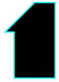 TV 1's fourth logo (1982–1988)