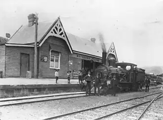 B class locomotive at Macquarie Plains station