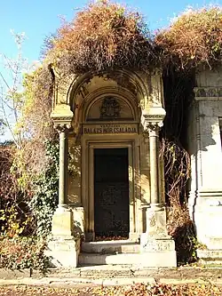 Mór Balázs's mausoleum in the Kozma Street Cemetery.