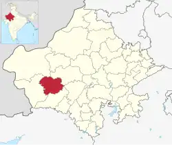 Location of Balotra district in Rajasthan