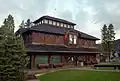 Exterior view of the front facade of the Banff Park Museum
