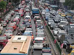 A traffic jam
