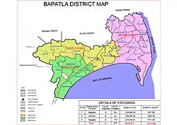 Bapatla Revenue Division in Bapatla district