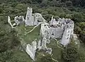 Aerial view of the castle from the western side (September 2008)
