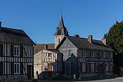 The centre of Barneville-la-Bertran