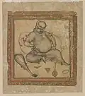 Seated Man by Basawan, c. 1580. Freer Gallery of Art.